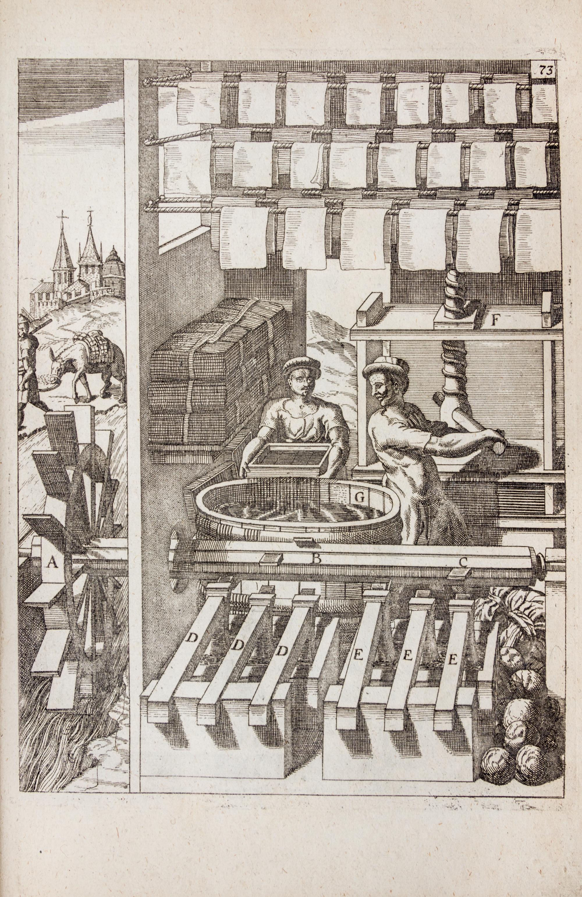 (ENGINEERING) BOCKLER, GEORGES ANDREAS. Theatrum machinarum novum. Nuremberg, 1673. Second edition.