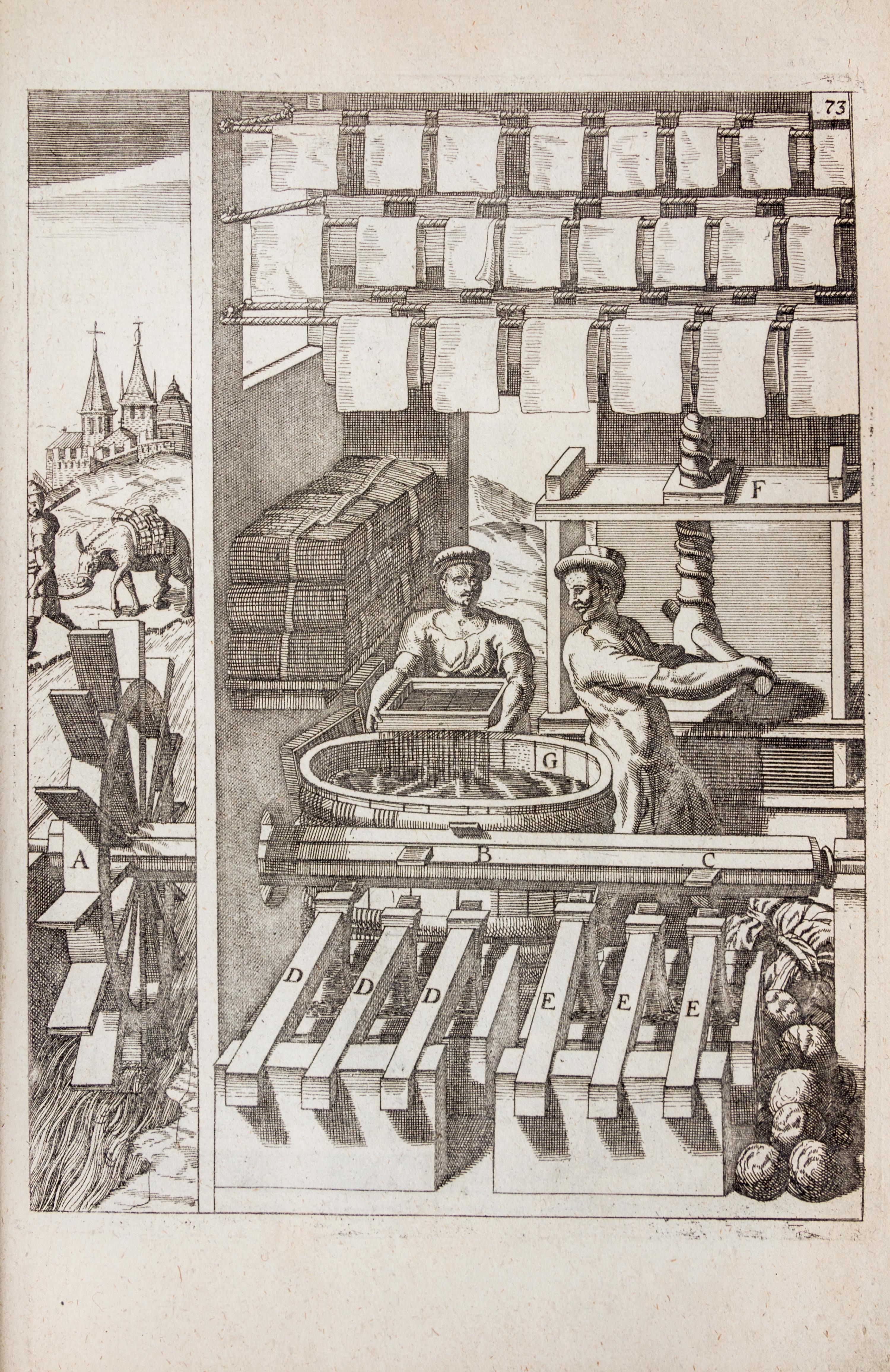 (ENGINEERING) BOCKLER, GEORGES ANDREAS. Theatrum machinarum novum. Nuremberg, 1673. Second edition.