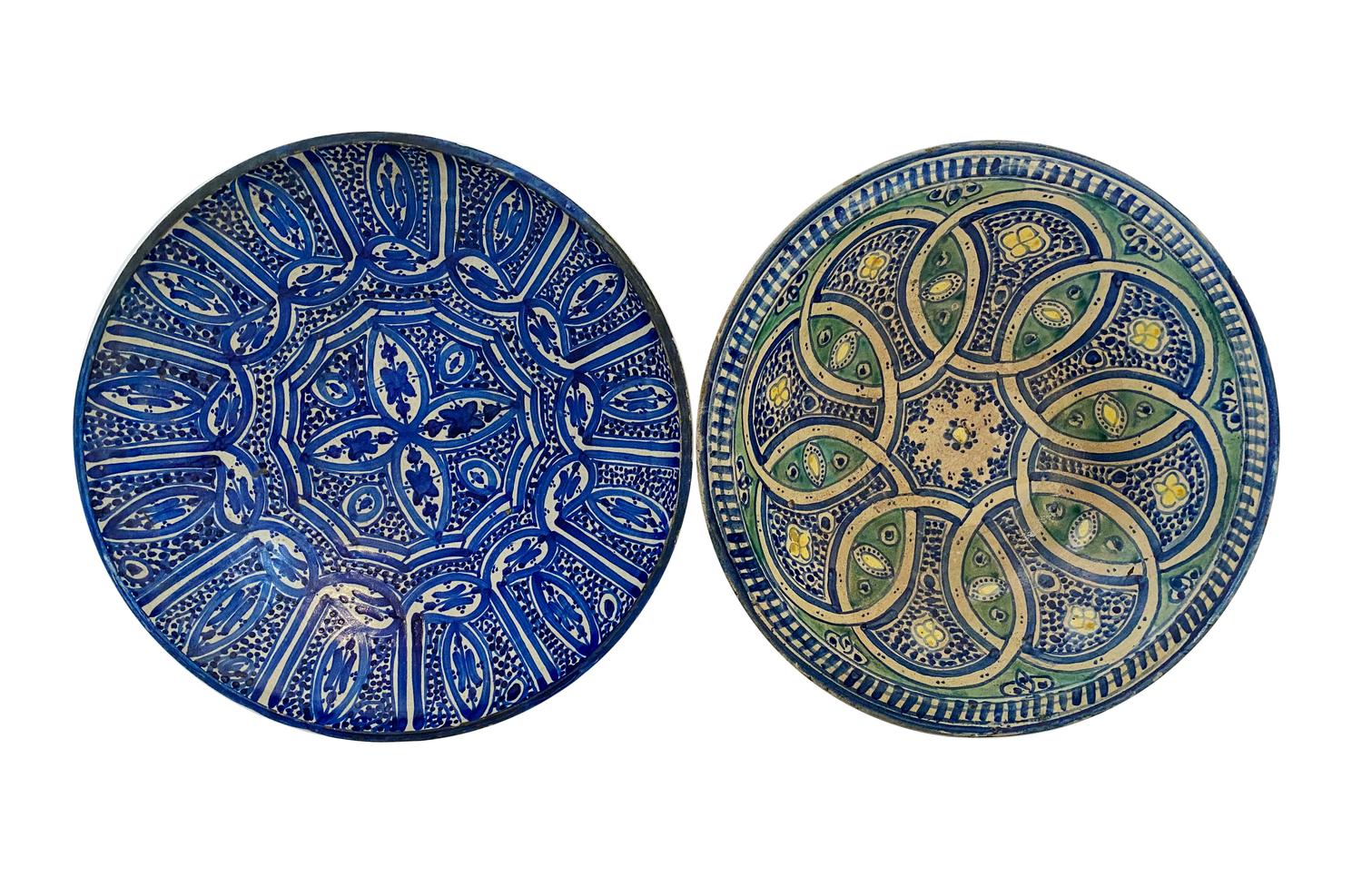 Two Large Mexican Pottery Bowls