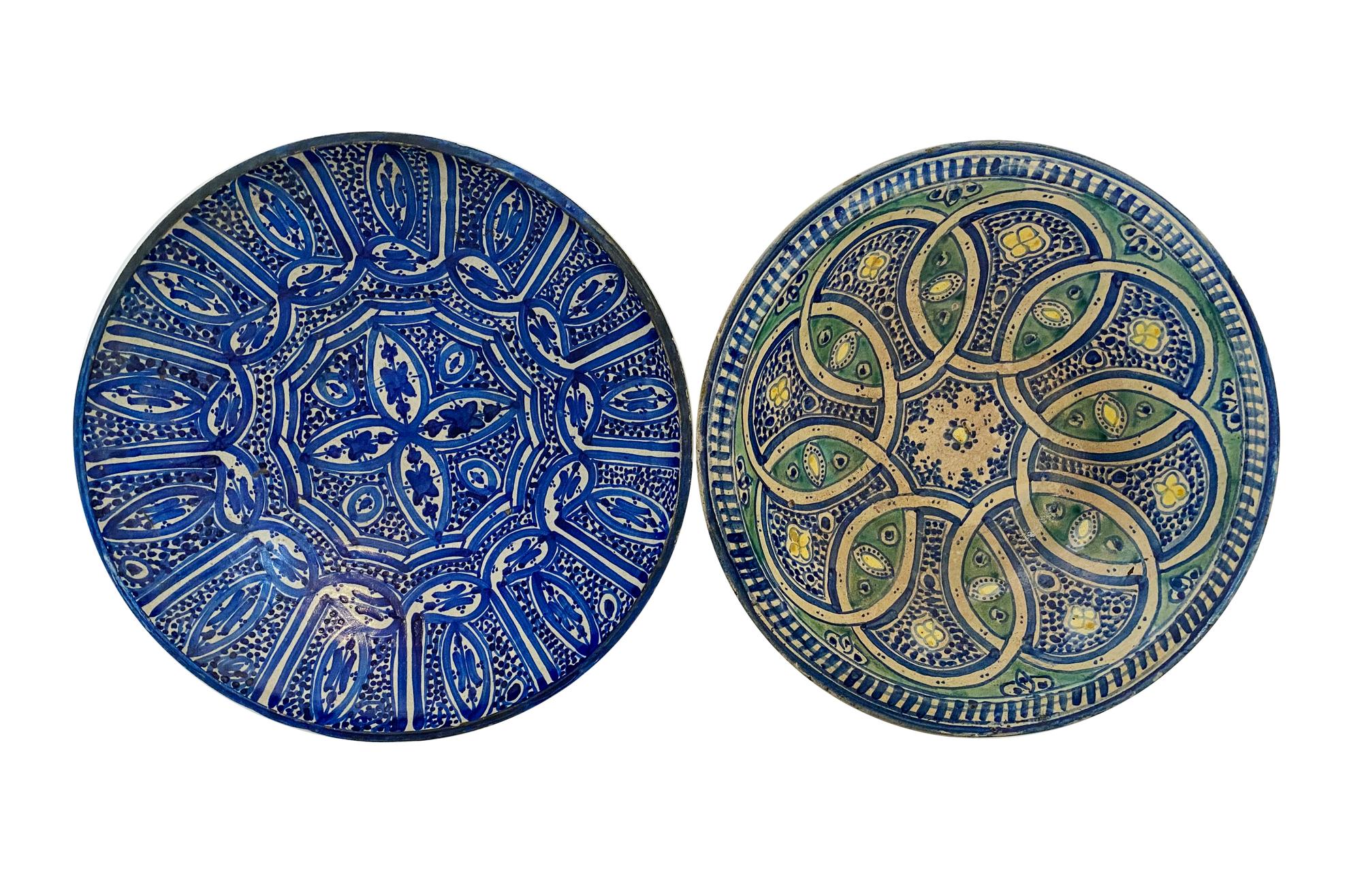 Two Large Mexican Pottery Bowls
