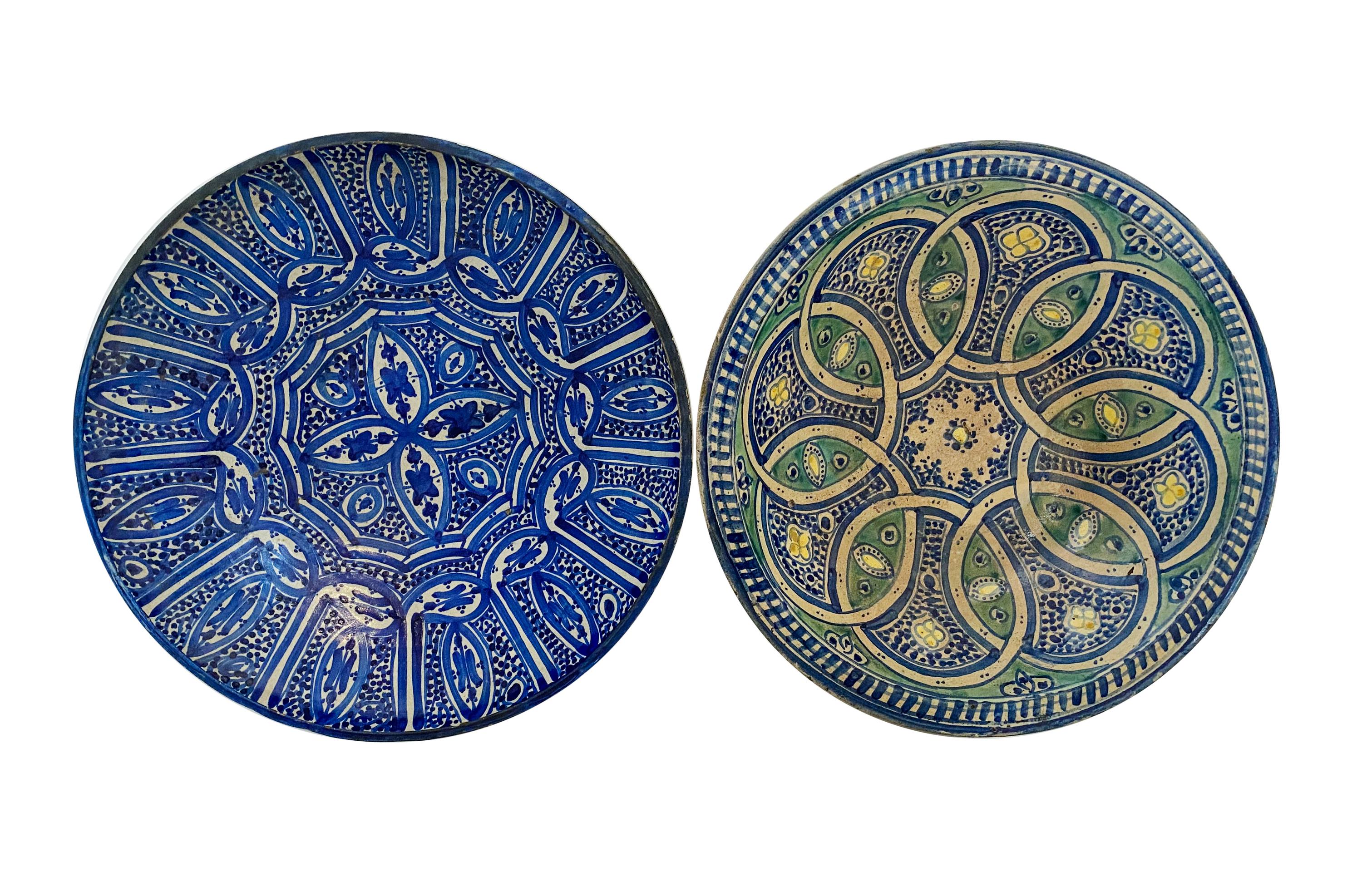 Two Large Mexican Pottery Bowls