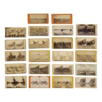 Haynes, F. Jay (1853-1921). A group of 42 stereoviews of the American West, including Yellowstone National Park and the Badlands.