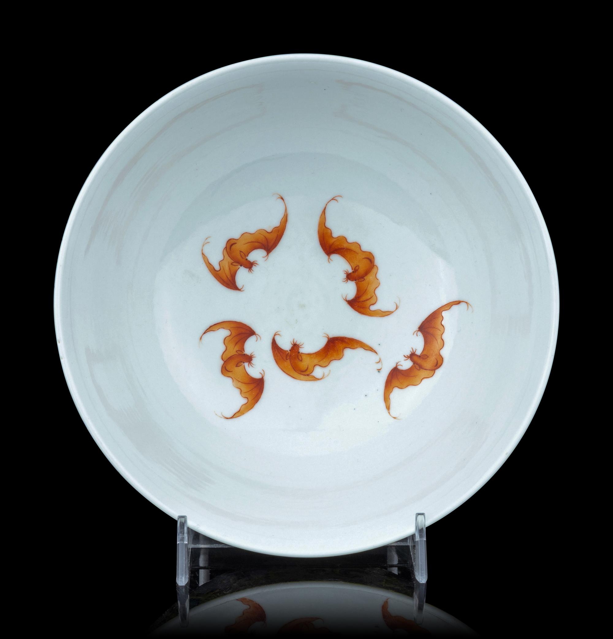 A Yellow-Ground Famille Rose Porcelain 'Floral' Bowl