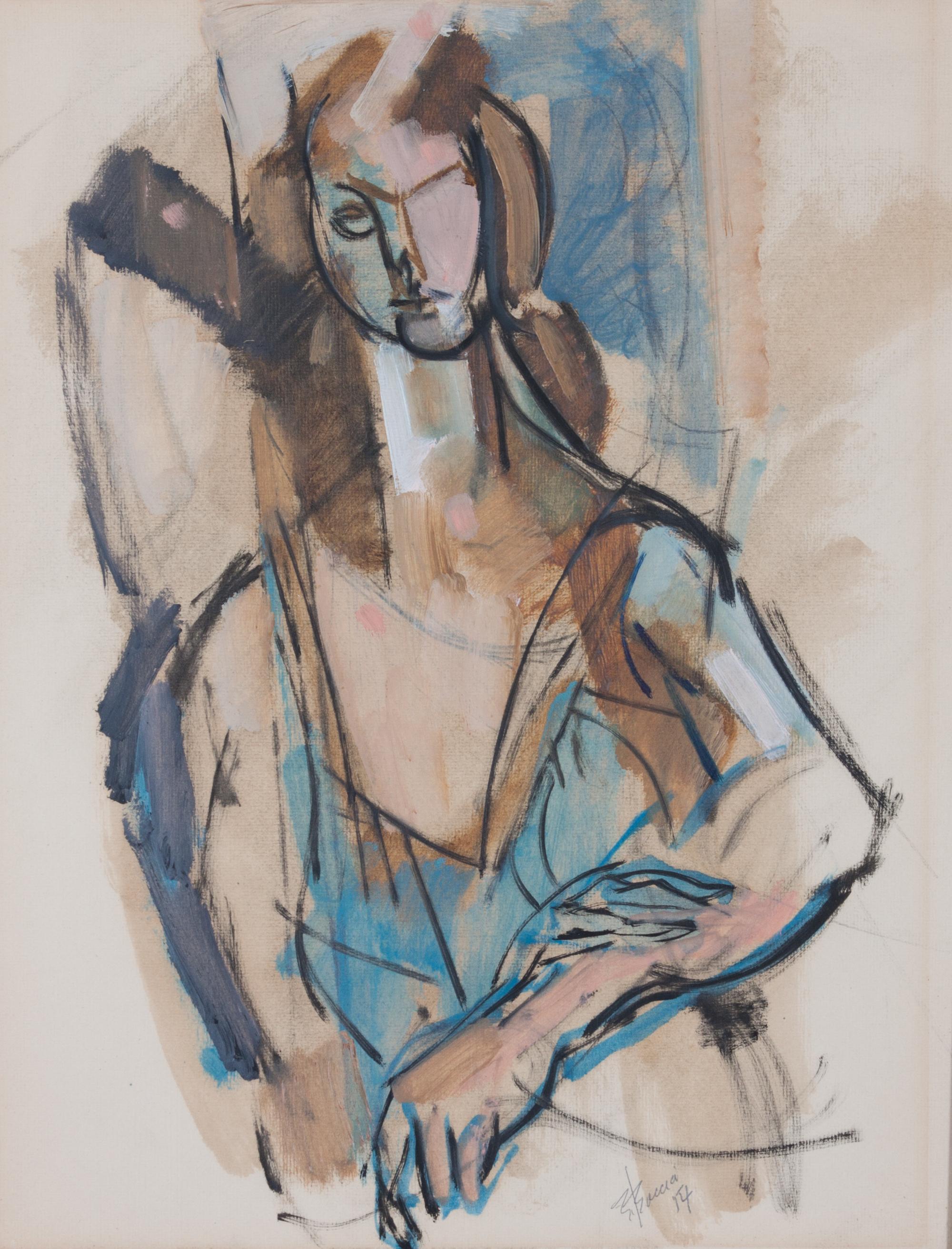 Edward Boccia, (American, 1921-2007), Untitled, 1954