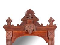 A Victorian Carved Mahogany Mirror