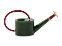 A Carved Jade, Guilloche Enamel and Diamond-Mounted Watering Can