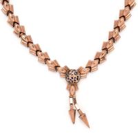ROSE GOLD AND ENAMEL NECKLACE