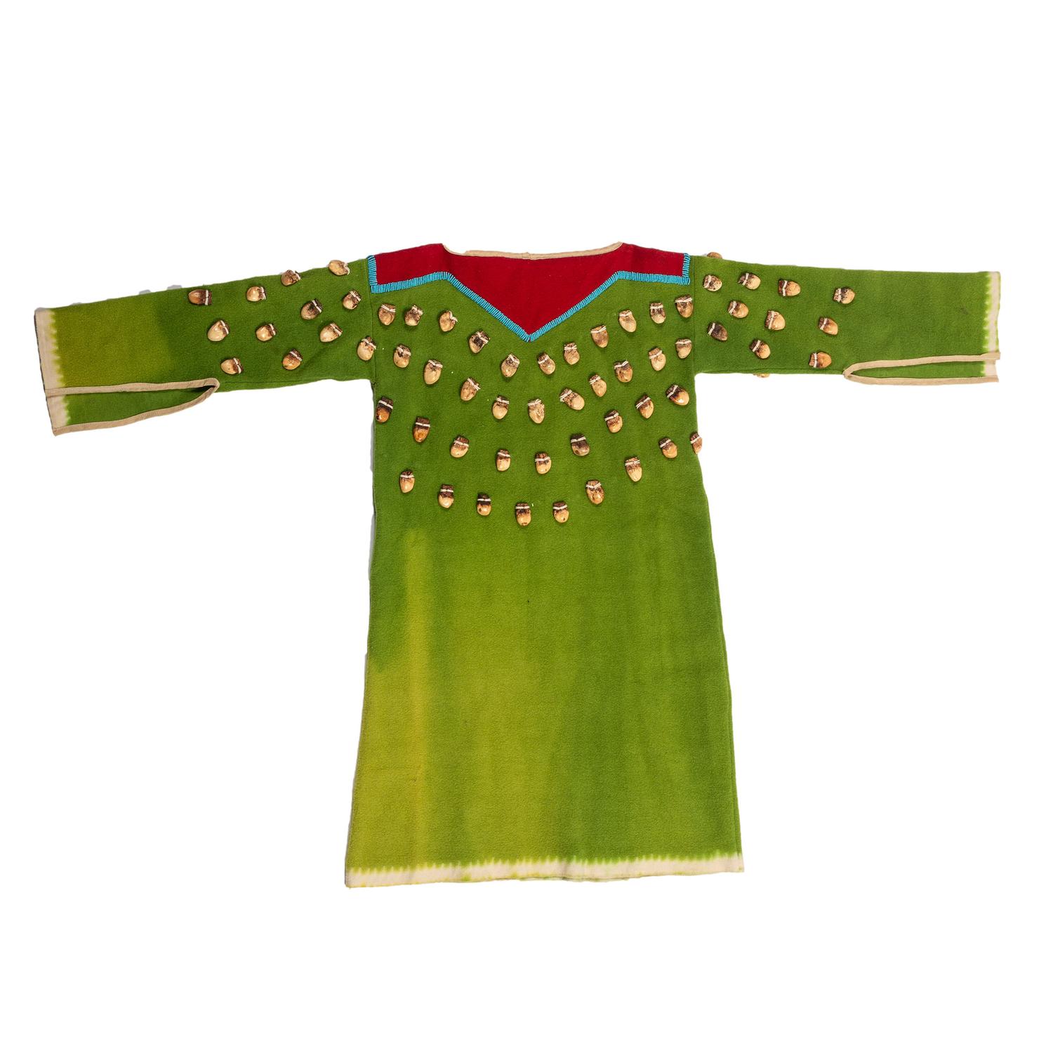 Apsáalooke [Crow] Child's Wool Dress, with Imitation Elk Teeth
