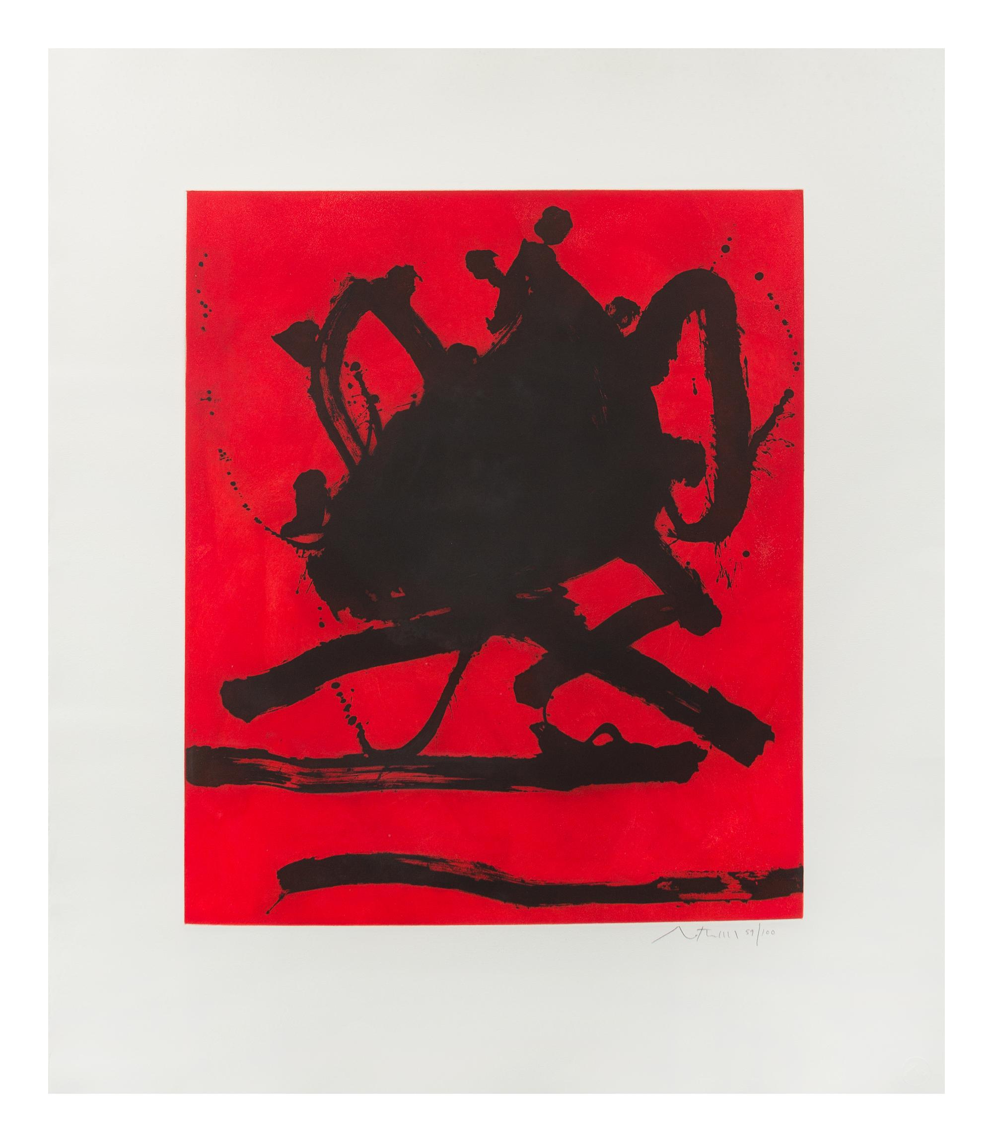 Robert Motherwell, (American, 1915-1991), Red Sea II, 1979