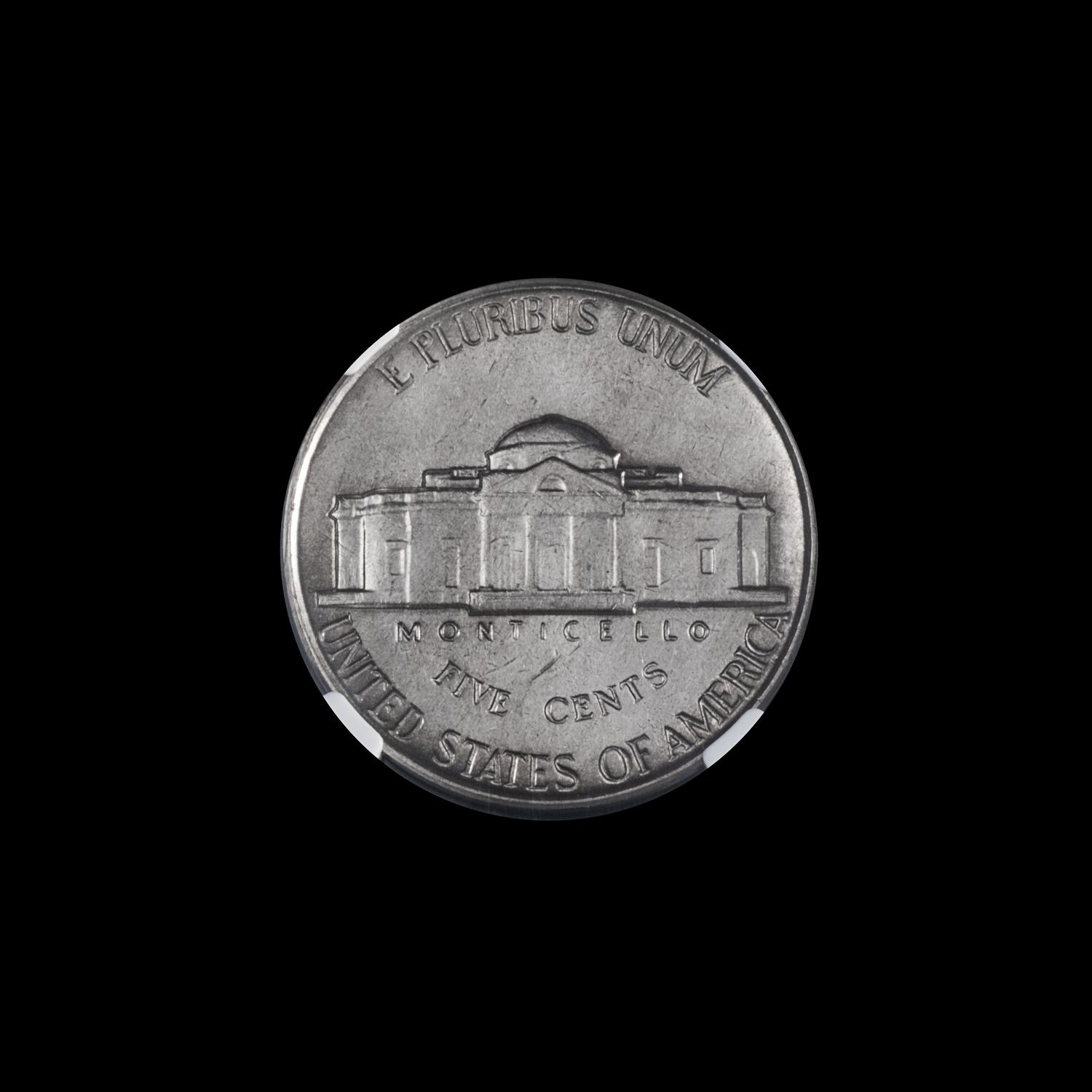 A United States 1958 Jefferson 5c Coin — NGC GRADED MS65 5FS