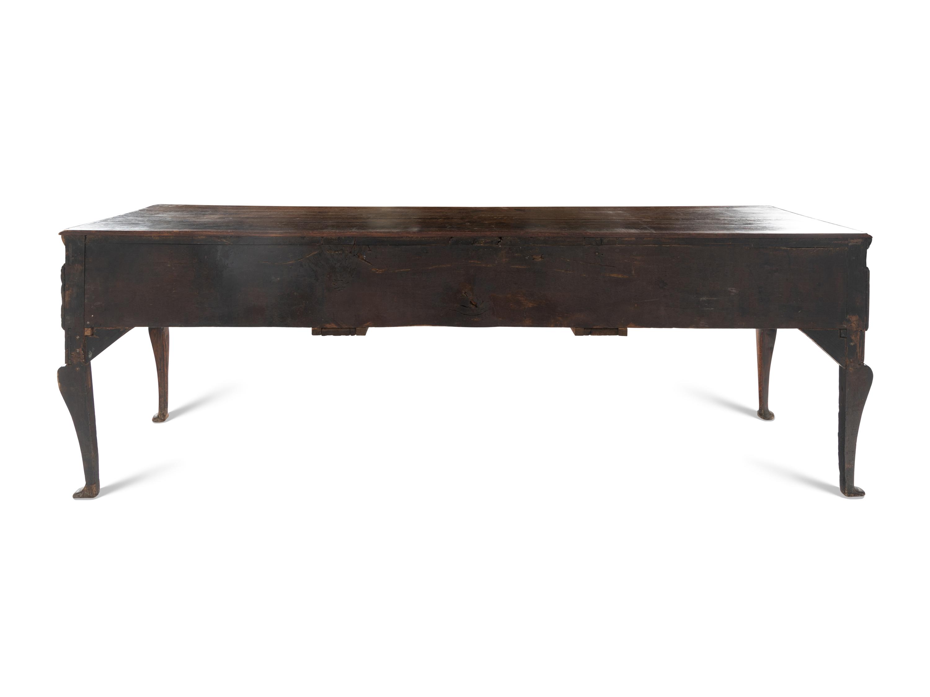 A Provincial Queen Anne Carved Oak Welsh Dresser