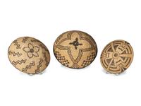 Apache and Akimel O'odham Polychrome Basketry Trays