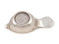 A Russian Silver Coin-Inset Kovsh