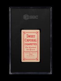 A 1909 T206 Sweet Caporal Nap Lajoie Throwing Baseball Card (SGC 1.5 FAIR)