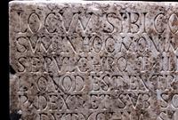 A Roman Marble Commemorative Plaque