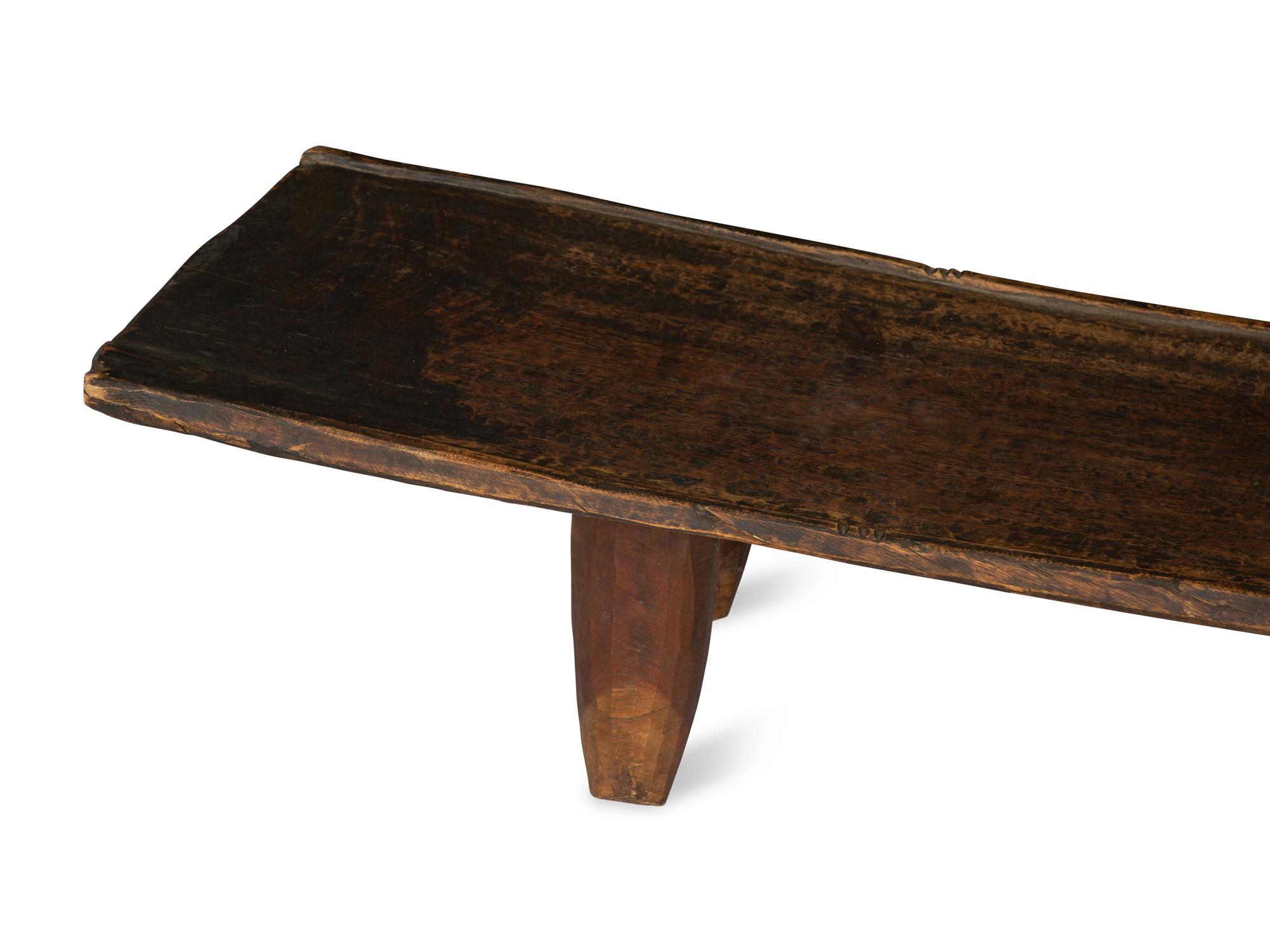 A West African Hardwood Bed and Work Bench