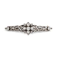 ANTIQUE, DIAMOND BROOCH