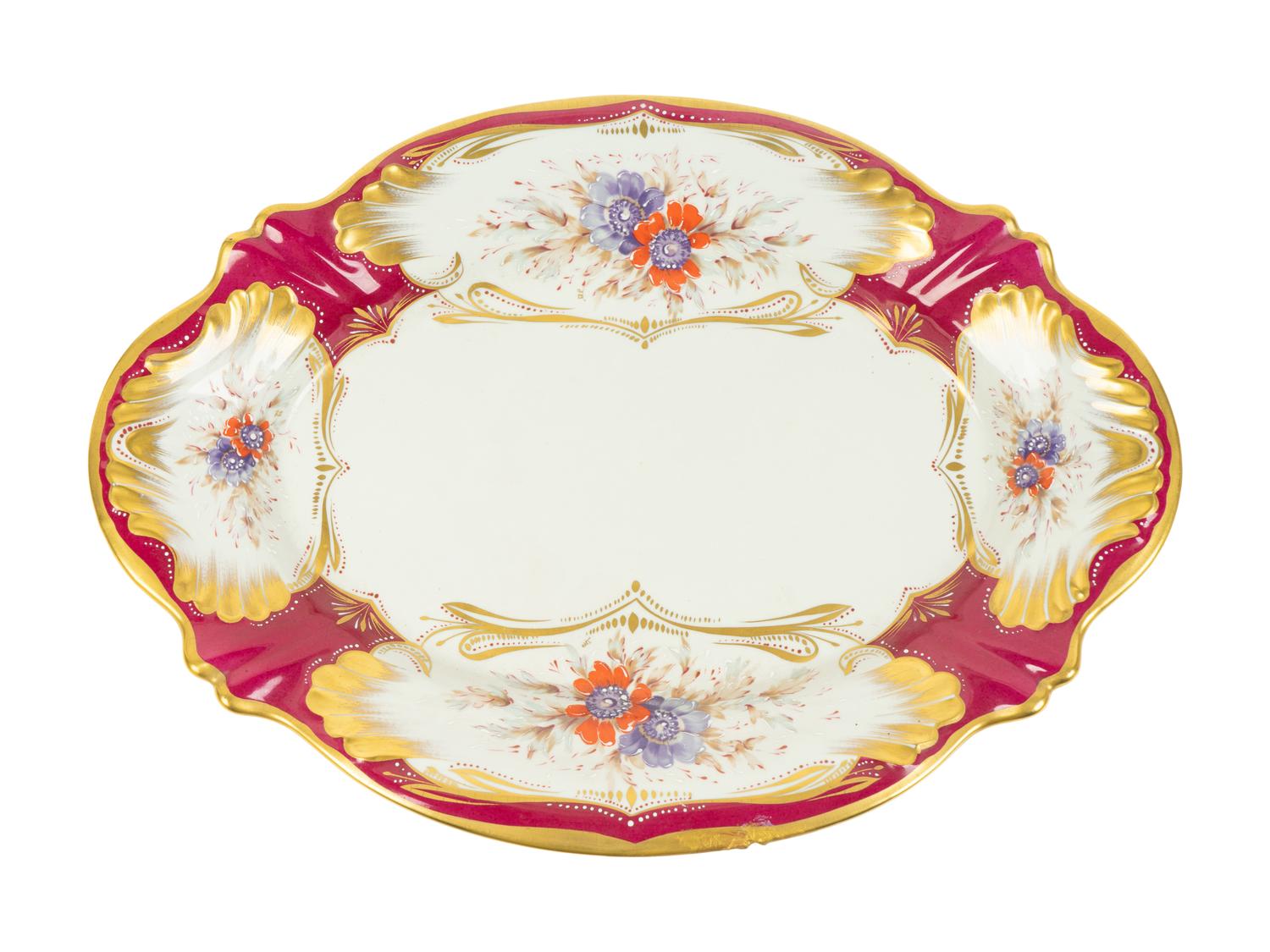 A Limoges Painted Porcelain Tureen and Undertray — 20TH CENTURY
