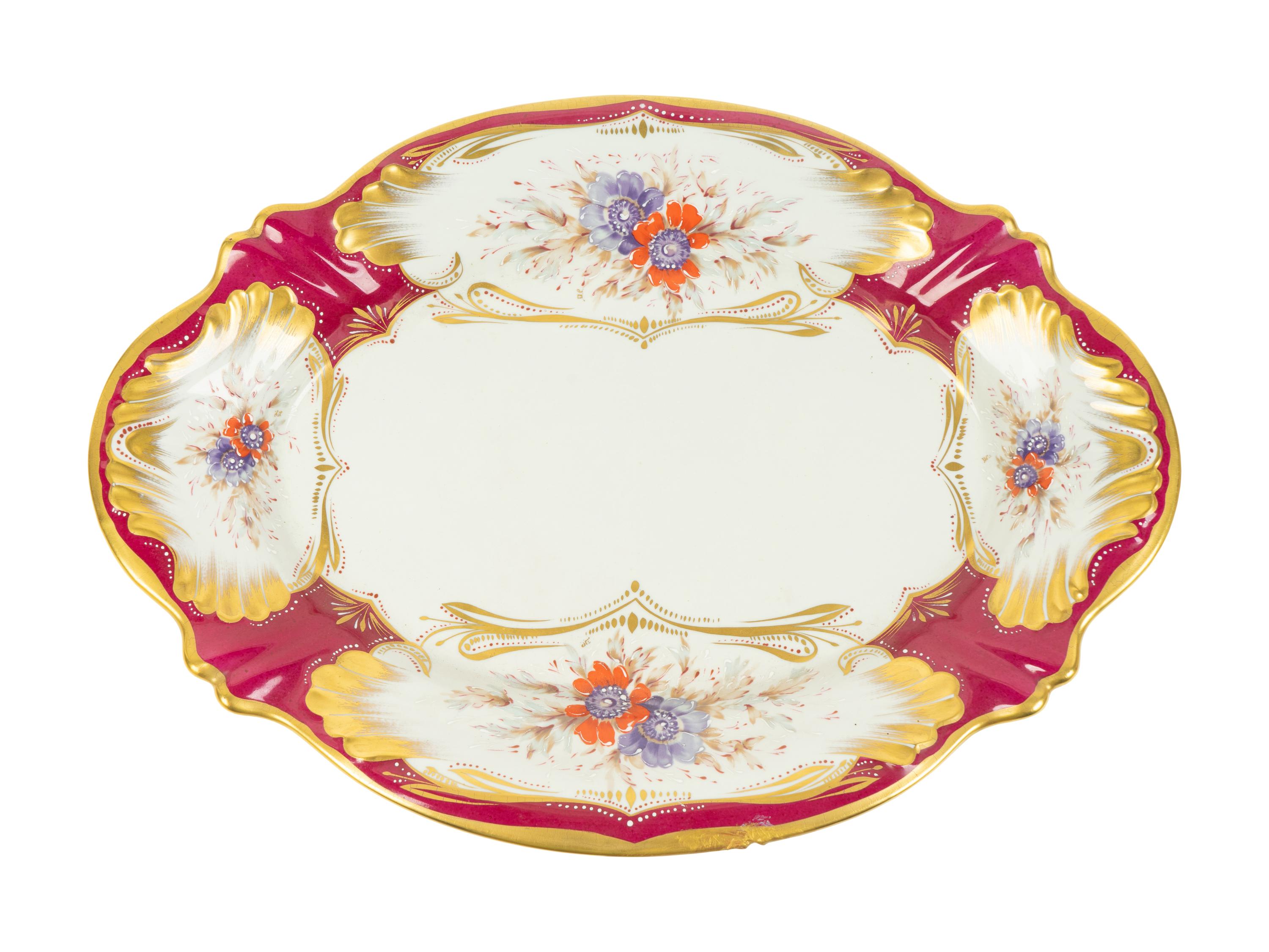 A Limoges Painted Porcelain Tureen and Undertray — 20TH CENTURY