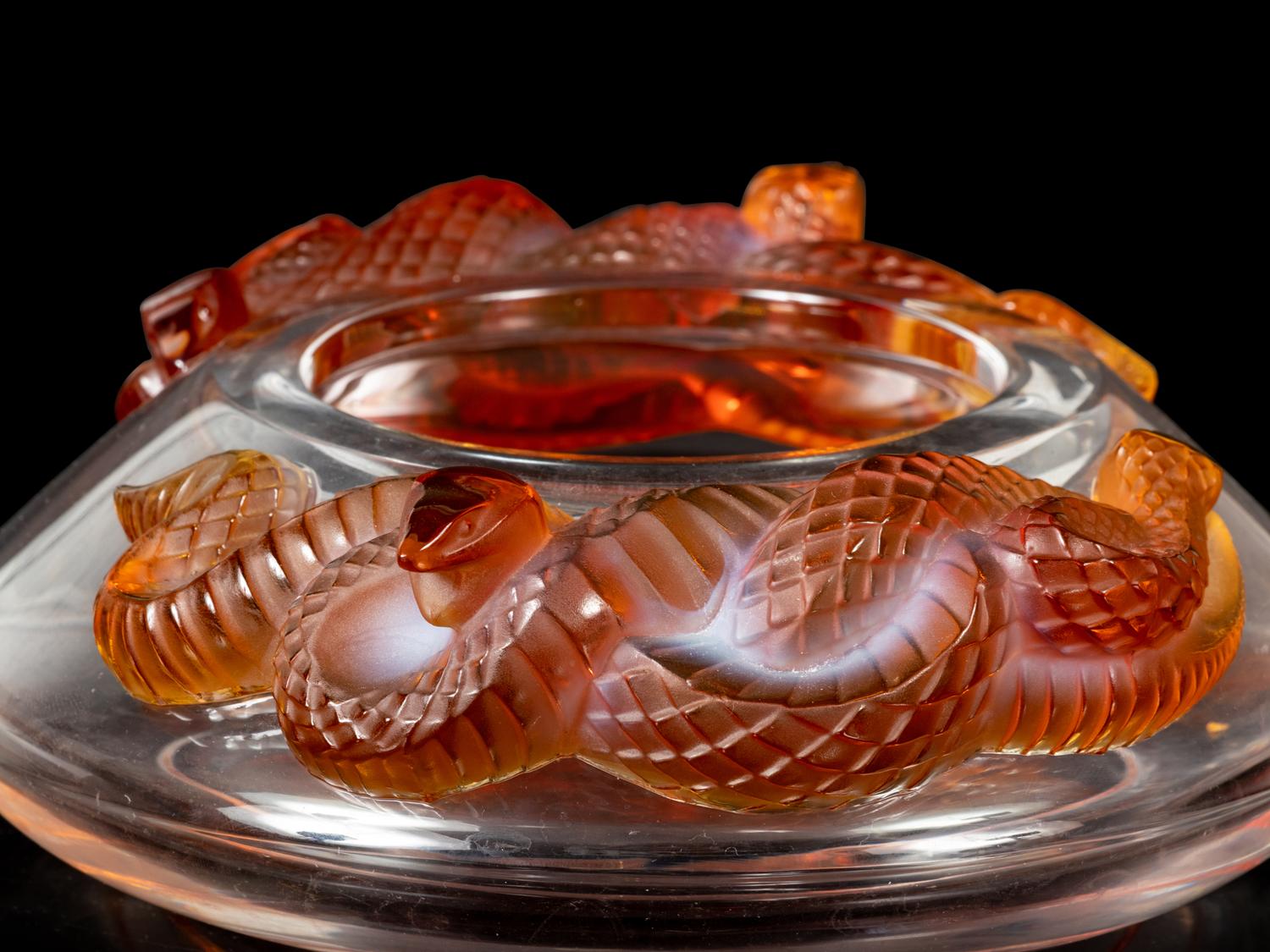 A Lalique Serpent Bowl