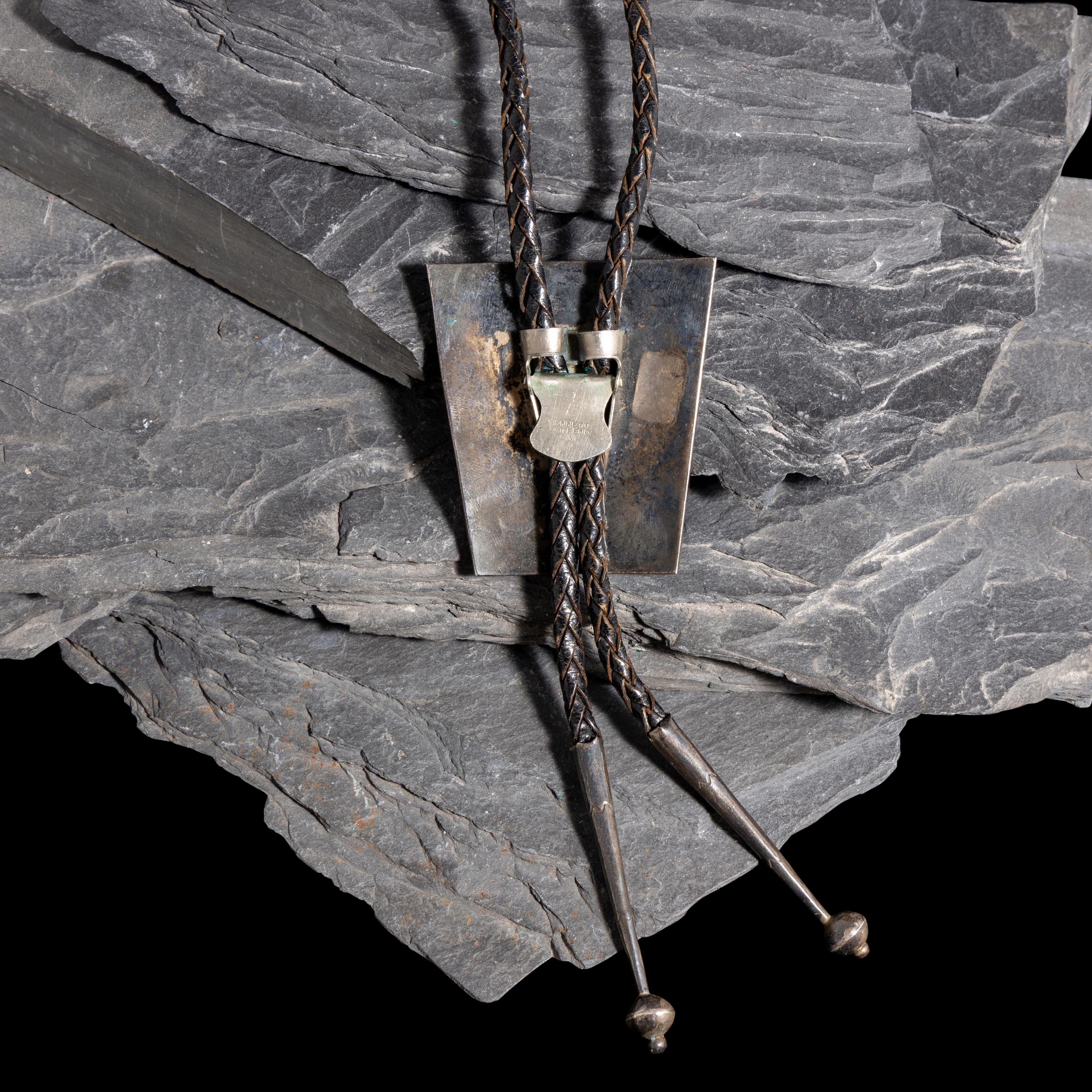 Zuni Mosaic Inlay Equine Bolo Tie