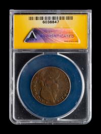 [COLONIAL] A 1787 Connecticut Copper Draped Bust: Left (ANACS F15)