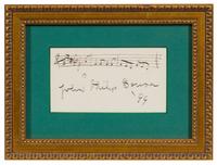 [MUSICIANS AND COMPOSERS]. A group of 4 manuscripts by musicians and composers.