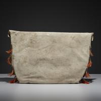 Sioux Quilled and Beaded Hide Possible Bag
