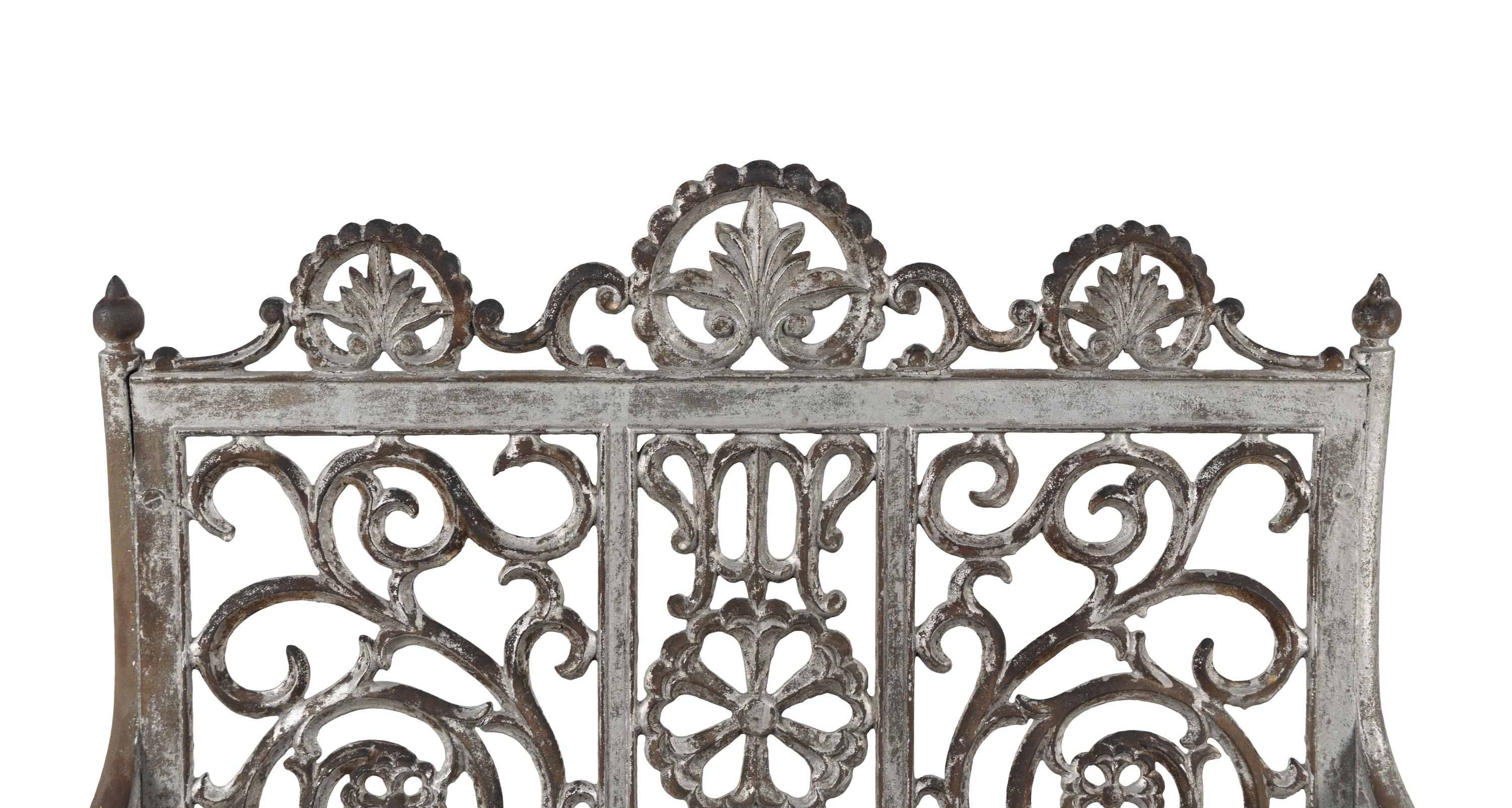 A Peter Timmes & Son Cast Iron Garden Bench