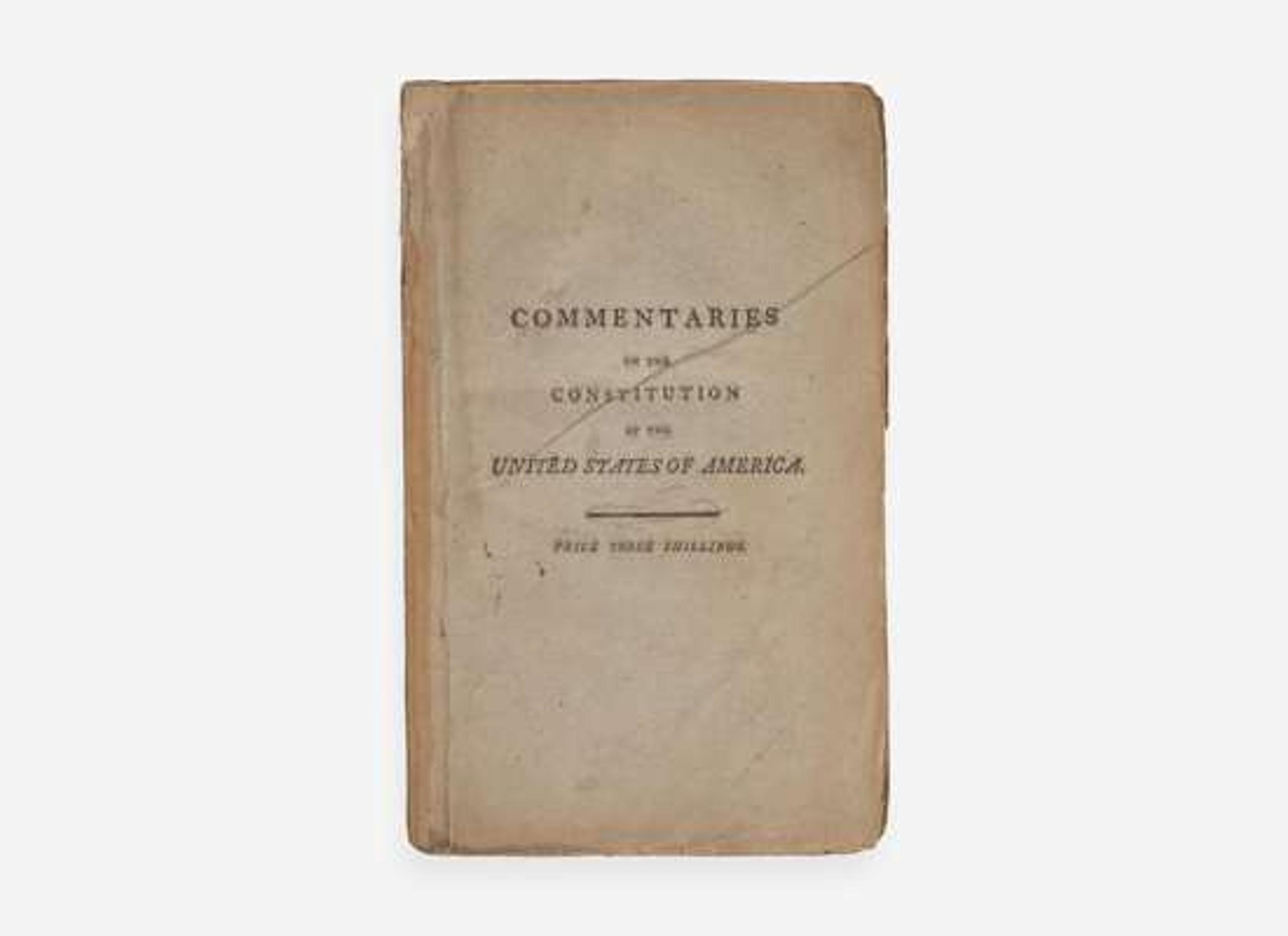 [Americana] Wilson, James, and Thomas M'Kean: Commentaries on the Constitution of the United States of America...