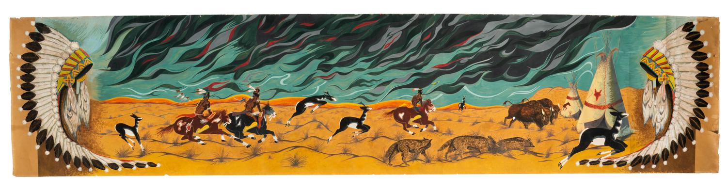 Lot is located and will ship from Cincinnati, Ohio. Prairie Fire , ca 1955