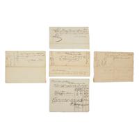 [African-Americana] [Albany] Small Archive of Manuscript Documents from the Corporation of Albany, Including One Signed by an Abolitionist in the Very Year Slavery was Abolished in New York State