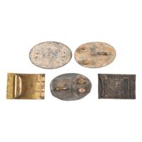 Lot of Five U.S. Plates (Dug & Non-Dug)