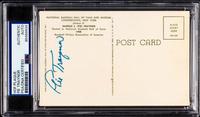 A Pie Traynor Signed Autograph Hall of Fame Postcard (PSA ENCAPSULATED)