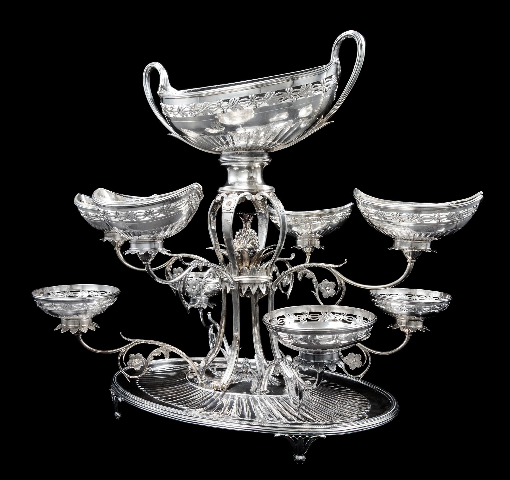 A George III Silver Epergne by Thomas Pitts