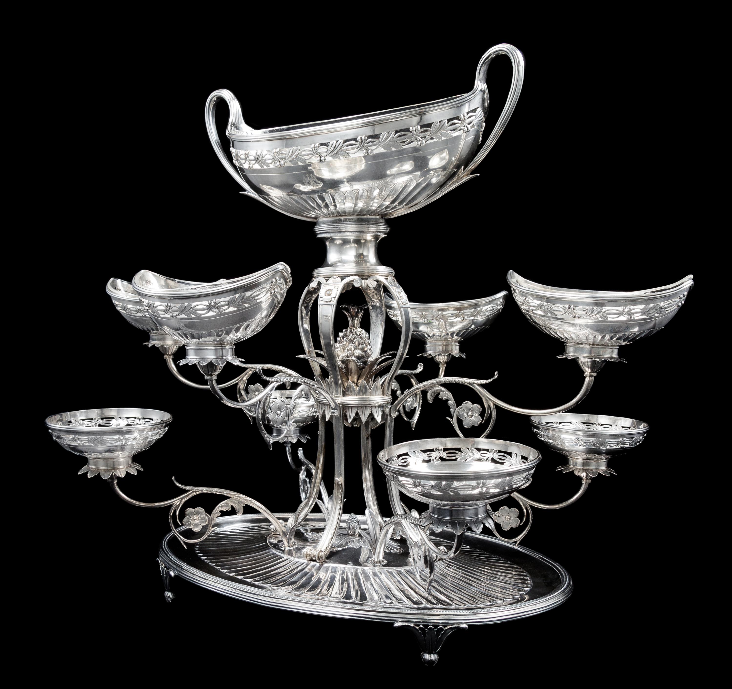 A George III Silver Epergne by Thomas Pitts