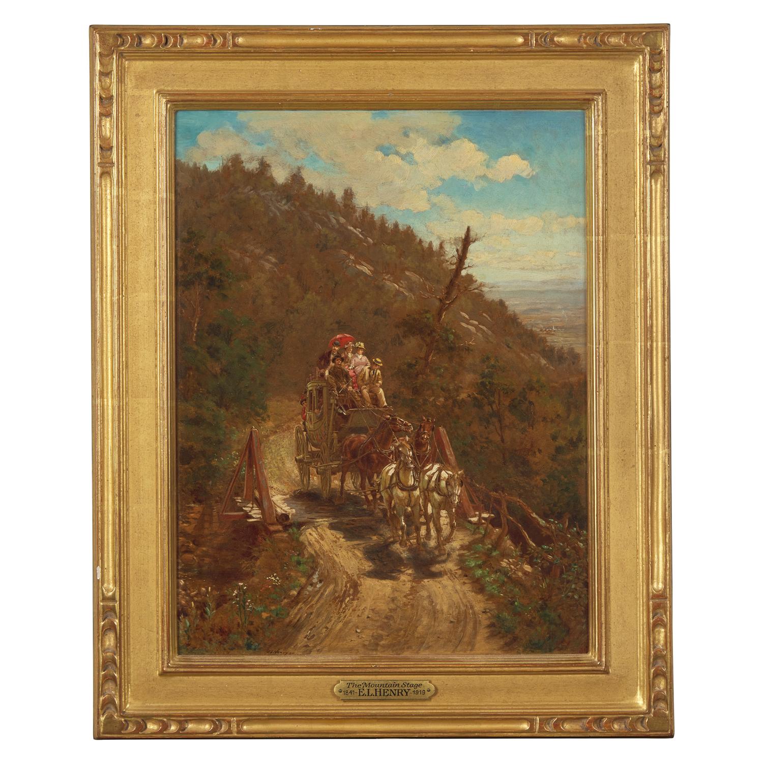 Edward Lamson Henry (American, 1841-1919) — The Mountain Stage , 1881