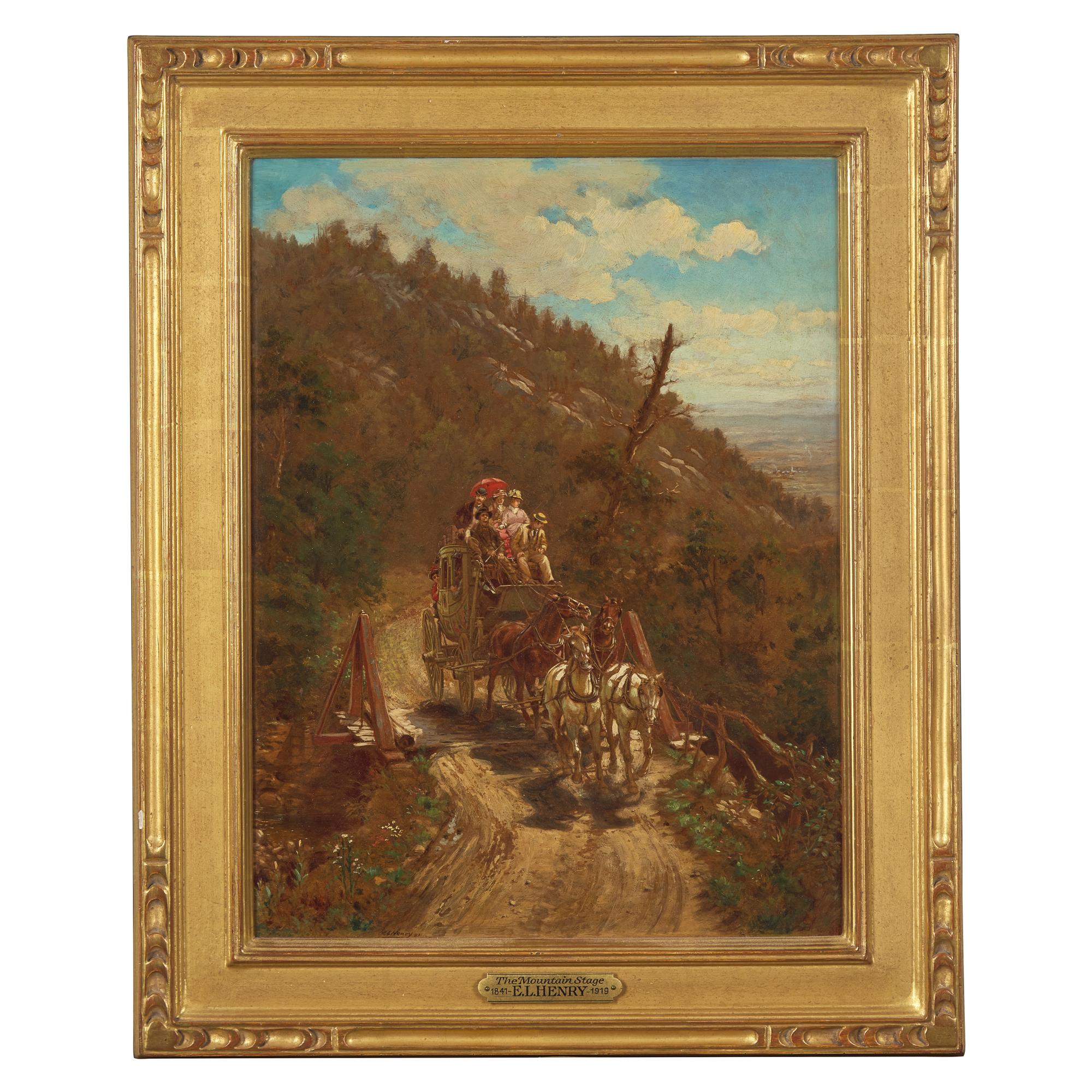 Edward Lamson Henry (American, 1841-1919) — The Mountain Stage , 1881
