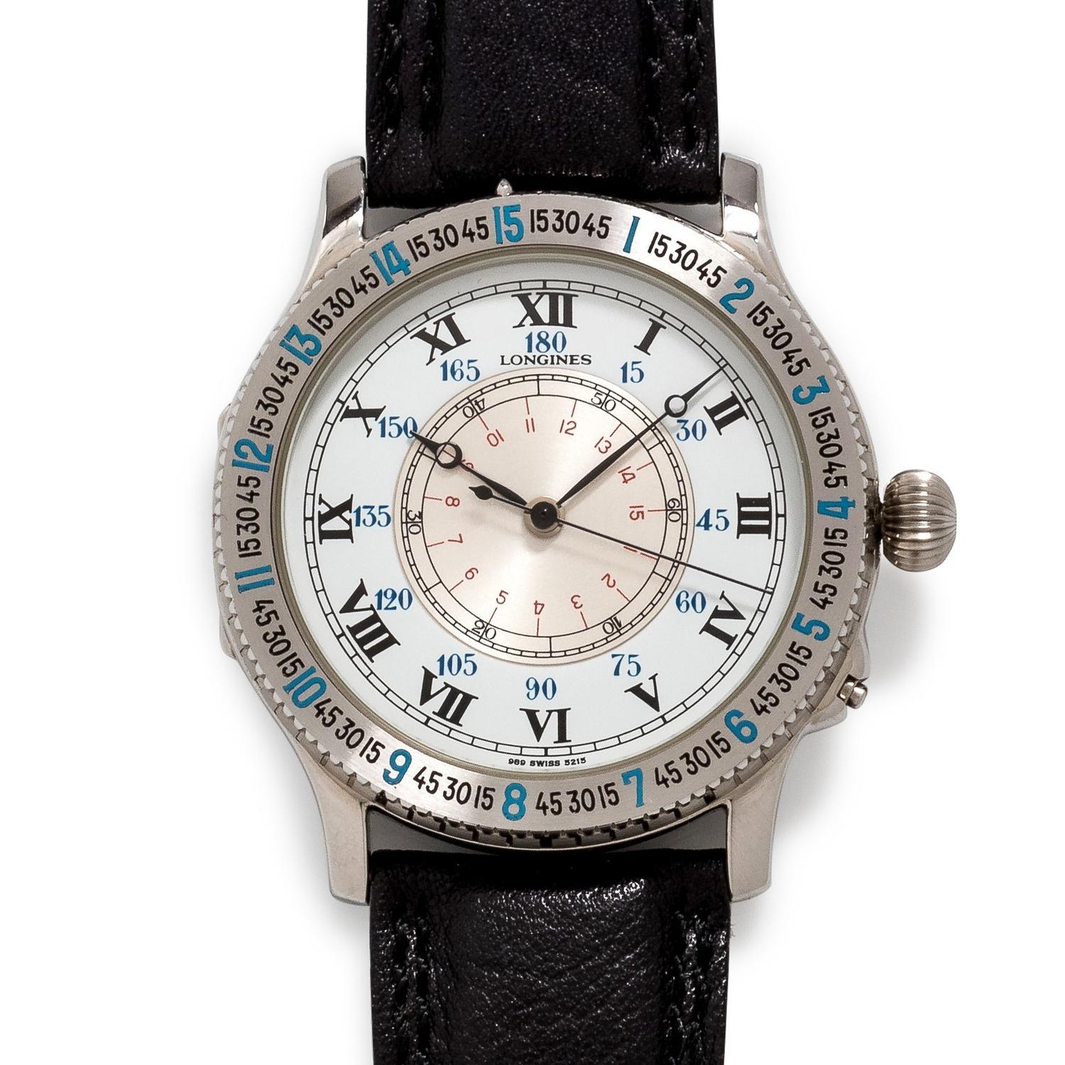 Longines, Stainless Steel Ref. 989.5215 'Hour Angle' Wristwatch