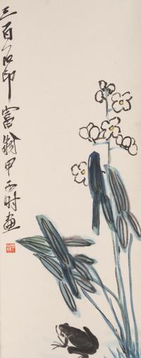 Qi Baishi 齊白石木版水印立軸兩幅