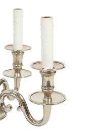 A French Silvered Brass Four-Arm Bouillotte Lamp with a Tole Shade
