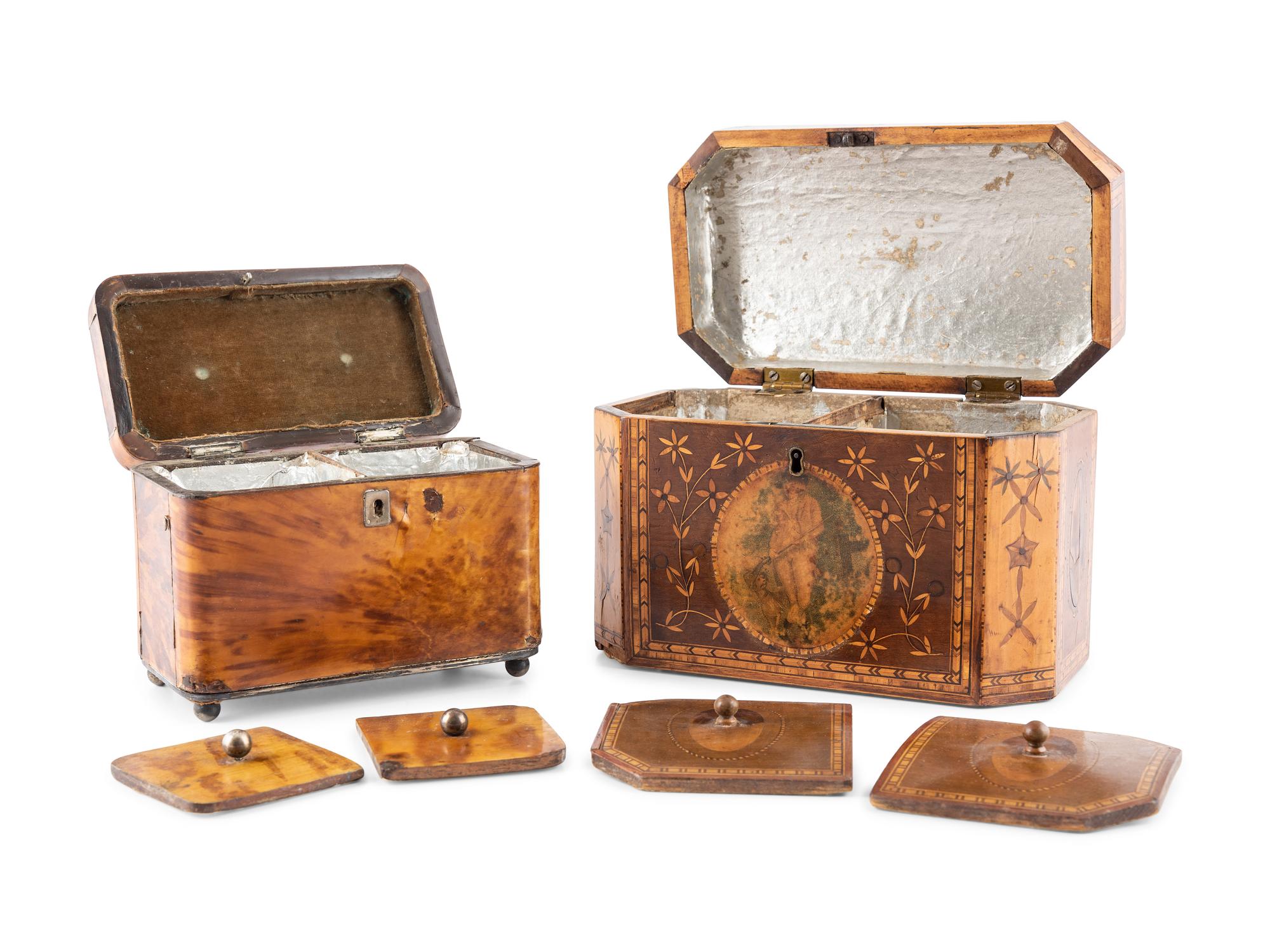 Two English Tea Caddies