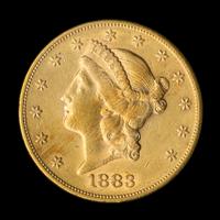 A United States 1883-S Liberty Head $20 Gold Coin