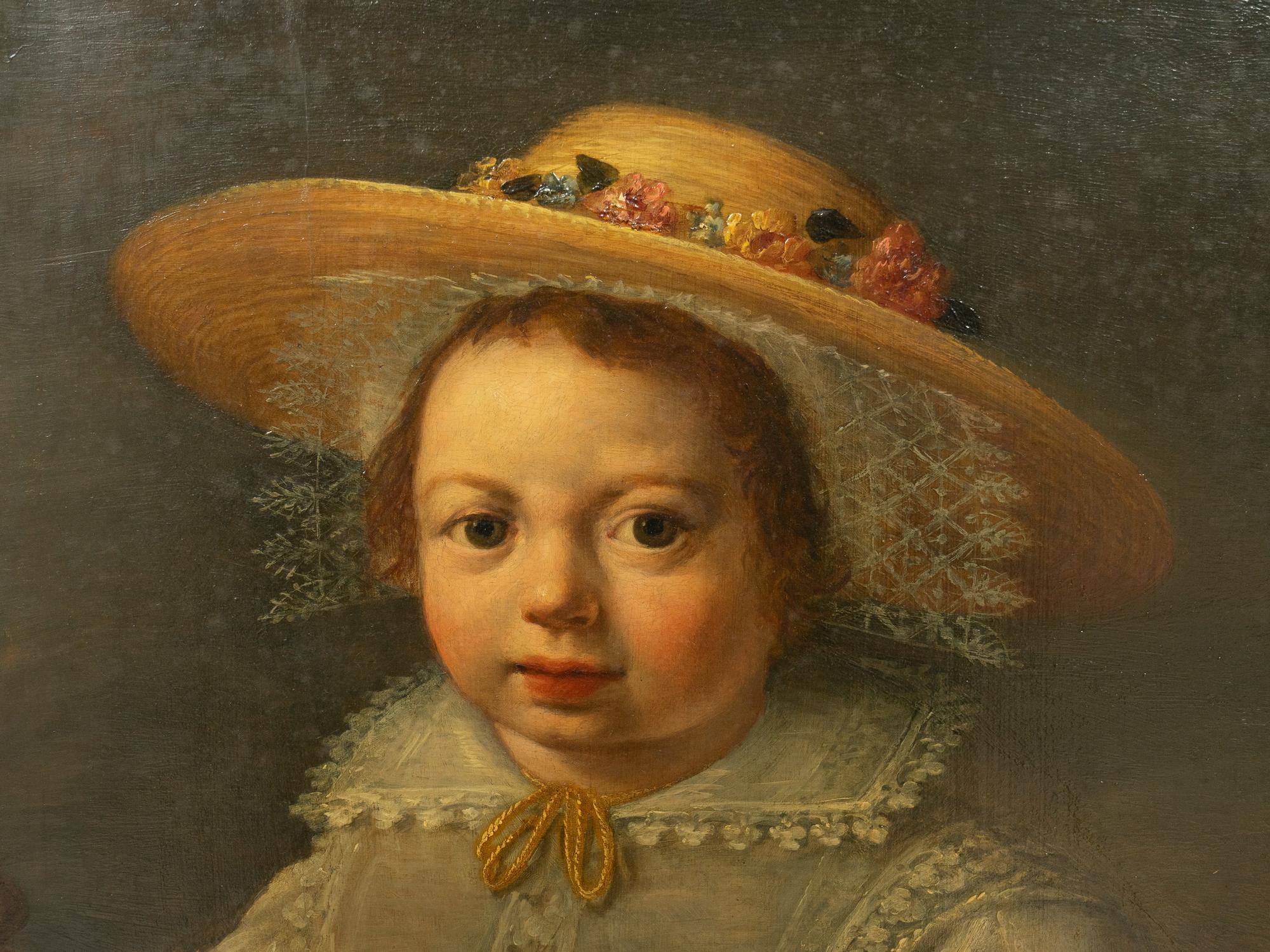 Portrait of a Child in Straw Hat
