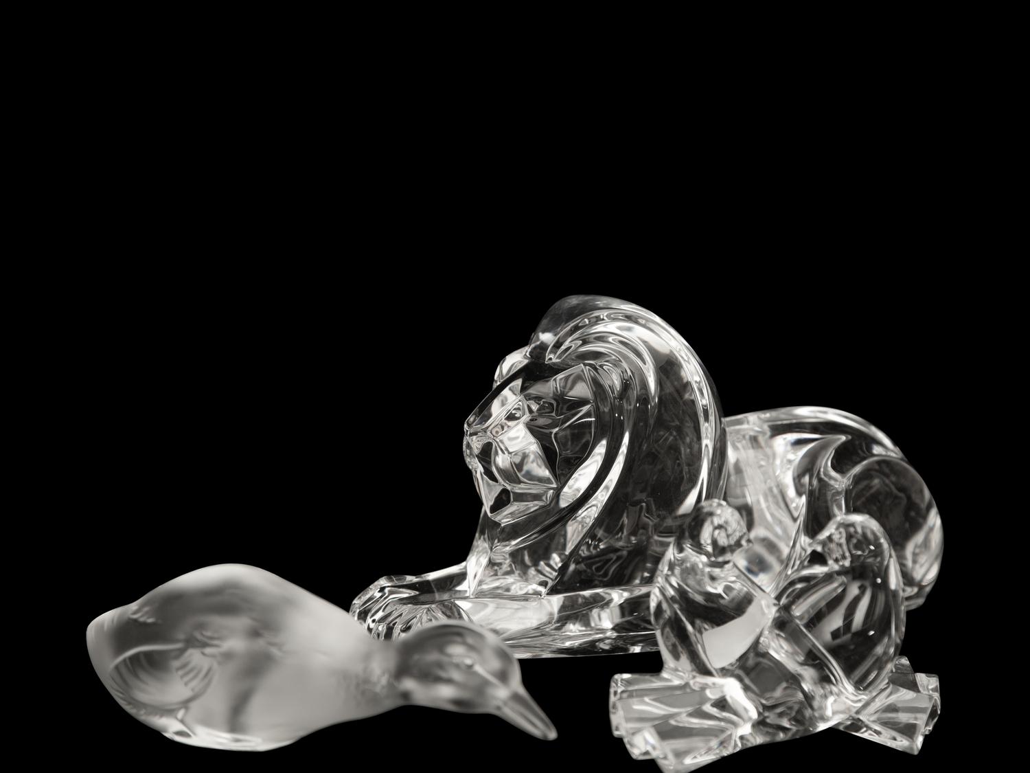 Ten Glass Figurines