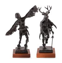 Two Works: Eagle Dancer, edition 2/15, 1973 and Deer Dancer , edition 2/15, 1975