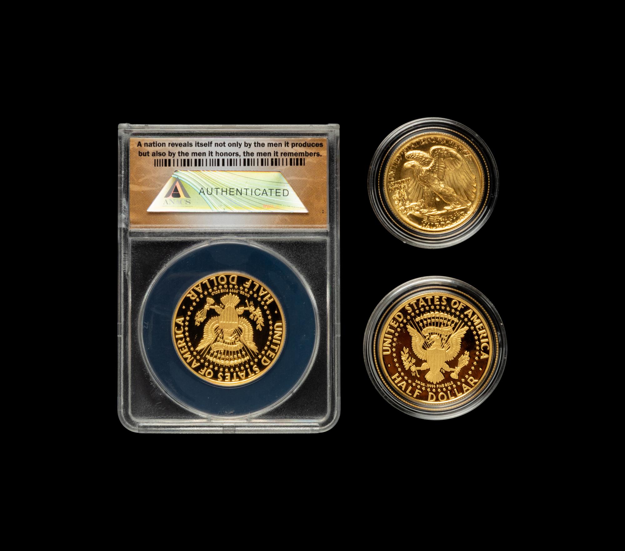 A Group of Three United States Mint Issued Commemorative Gold Coins