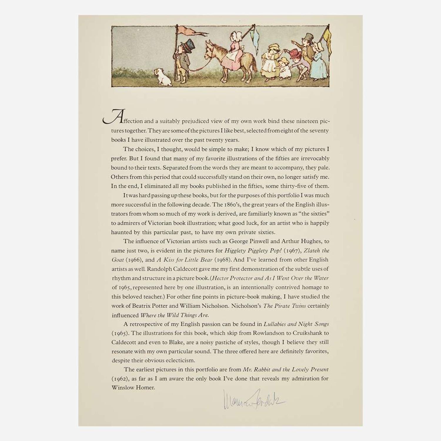 [Children's & Illustrated] Sendak, Maurice Pictures by Maurice Sendak