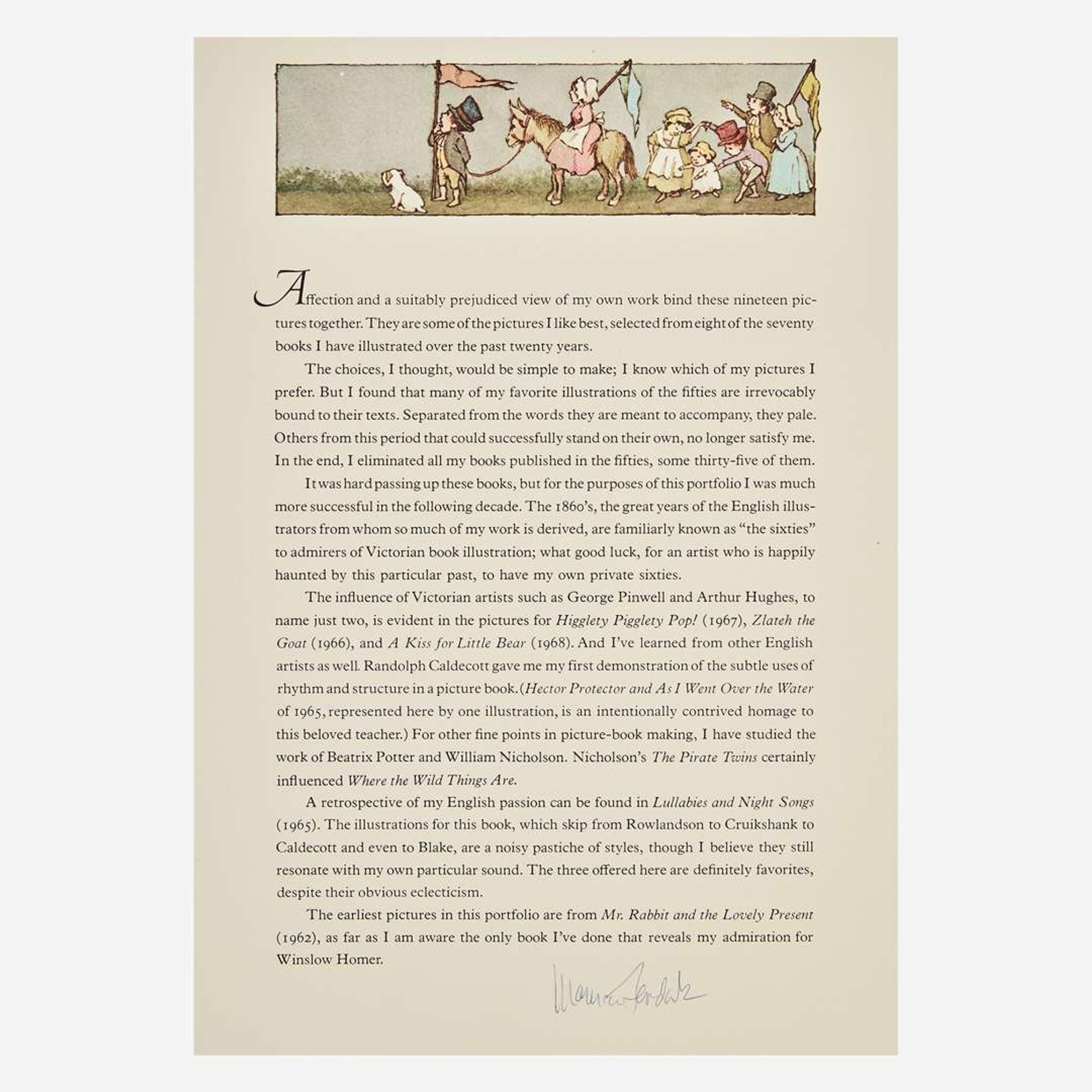 [Children's & Illustrated] Sendak, Maurice Pictures by Maurice Sendak
