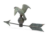 A Molded and Patinated Copper Eagle Weathervane
